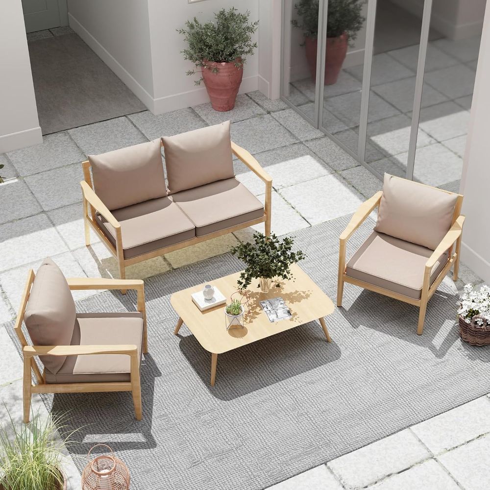Ensemble de 4 coussins pour ch - Outdoor Furniture Cushions 24 X 24 avis et prix