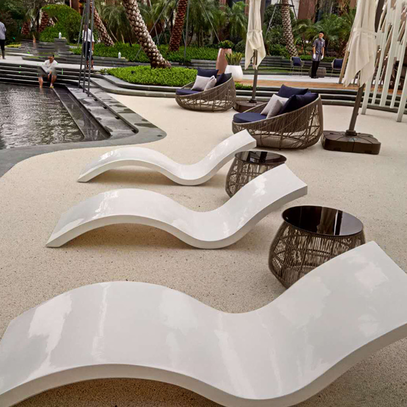 Chaises longues de piscine en  - Outdoor Furniture Lounge Chair avis et prix