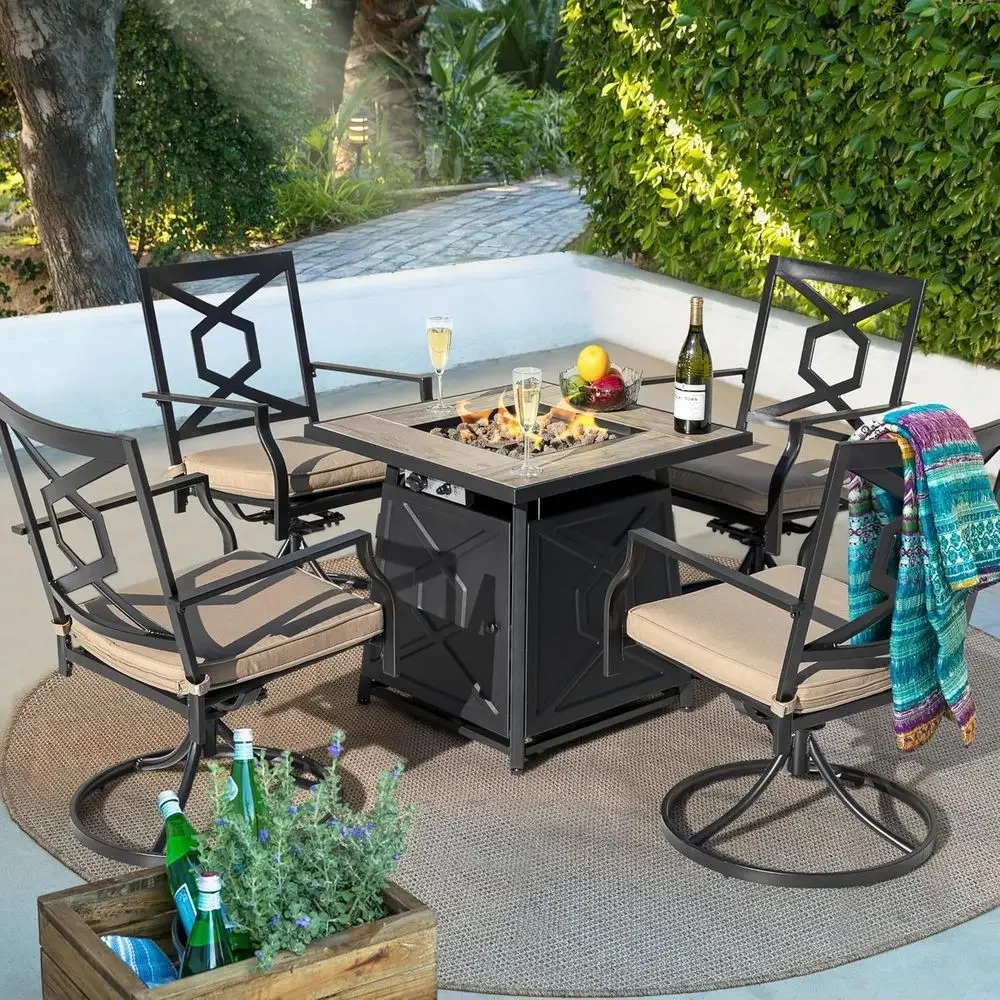 Ensemble de meubles de patio e - Outdoor Furniture Fire Pit Set avis et prix