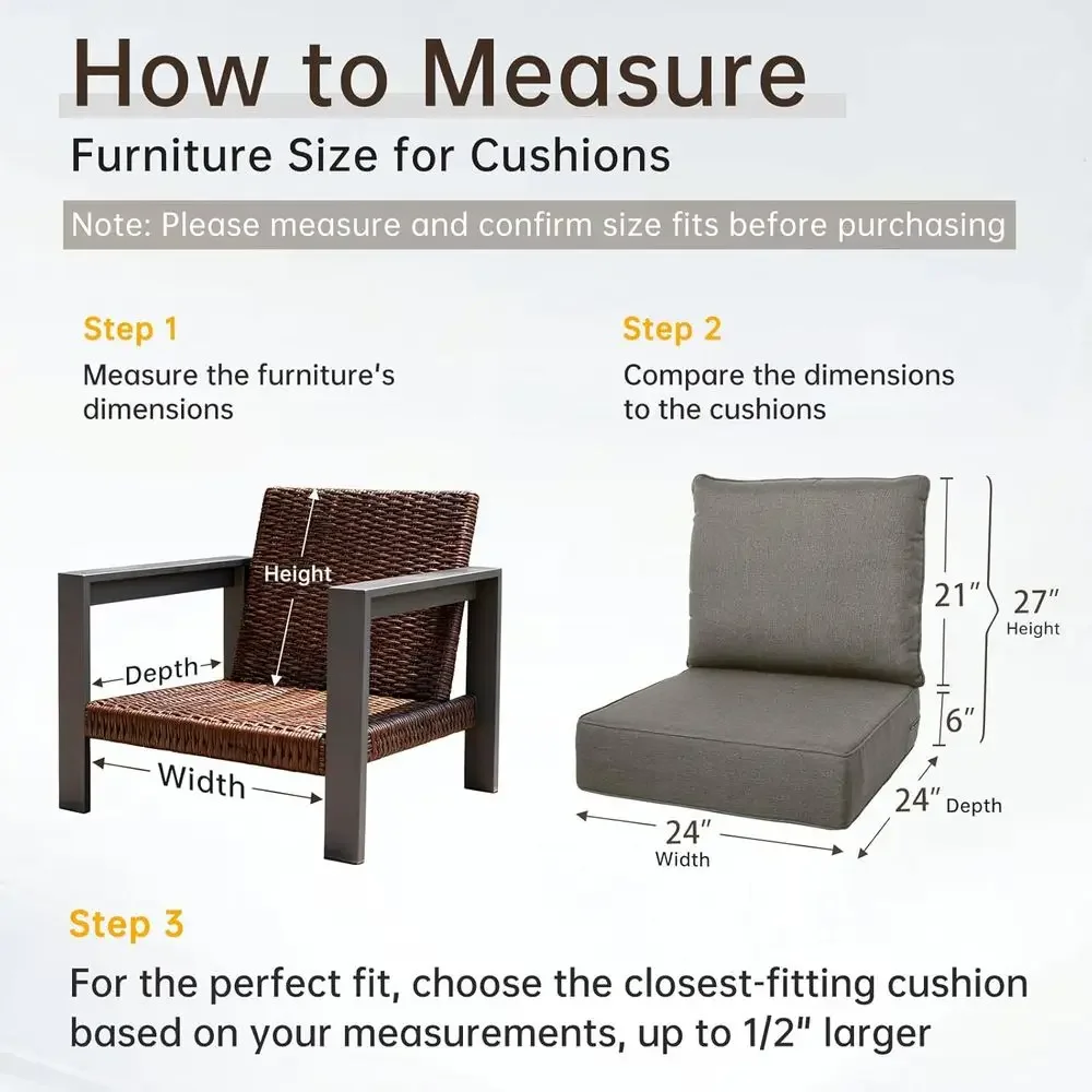 Ensemble de 6 coussins d'extér - Outdoor Furniture Cushions 24 X 24 avis et prix