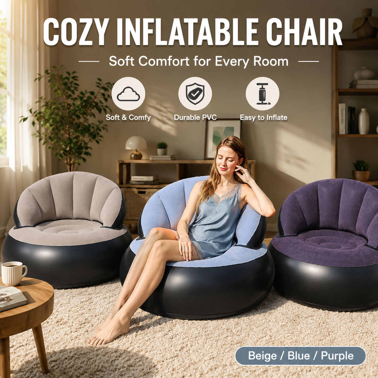 Fauteuil gonflable pour adulte - Outdoor Furniture Lounge Chair avis et prix