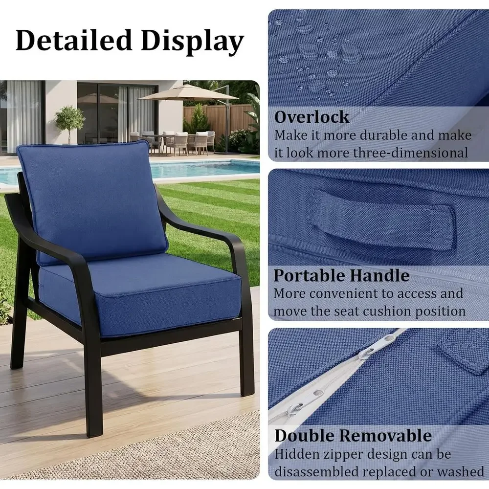 6 coussins épais pour chaises  - Outdoor Furniture Cushions 24 X 24 avis et prix