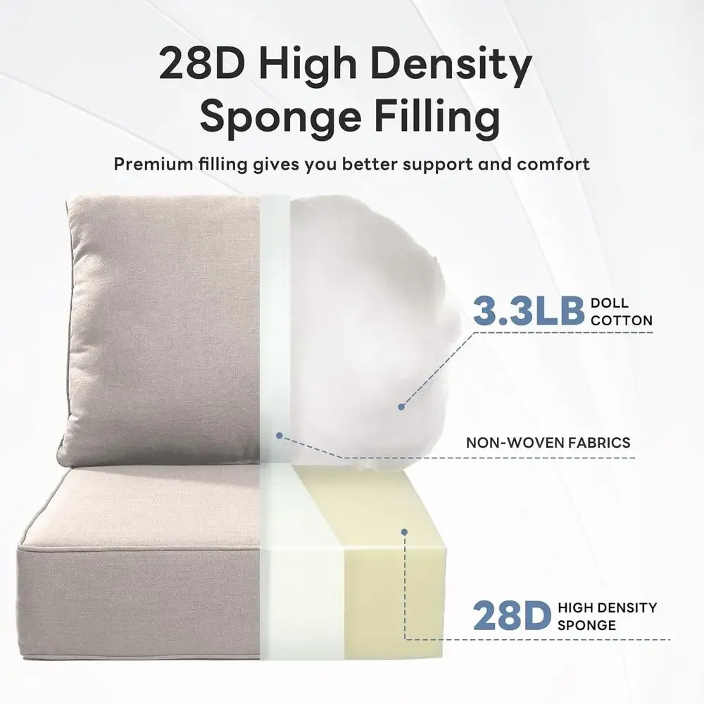 6 coussins épais pour chaises  - Outdoor Furniture Cushions 24 X 24 avis et prix